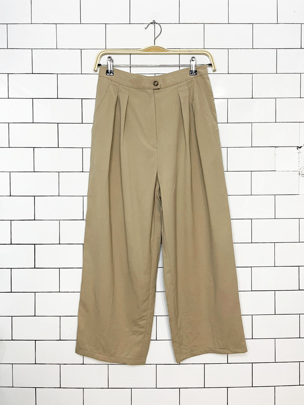 vintage jones new york wool pleated wide leg trouser