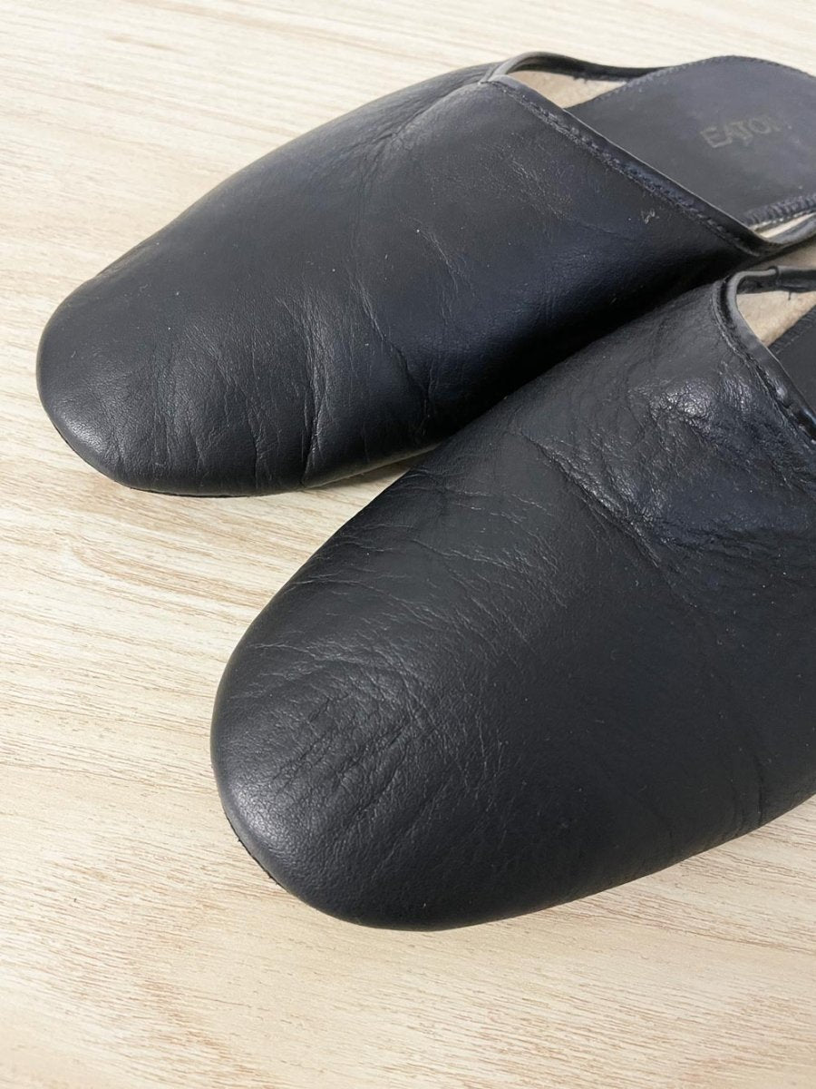 vintage eaton leather slipper - good market thrift store
