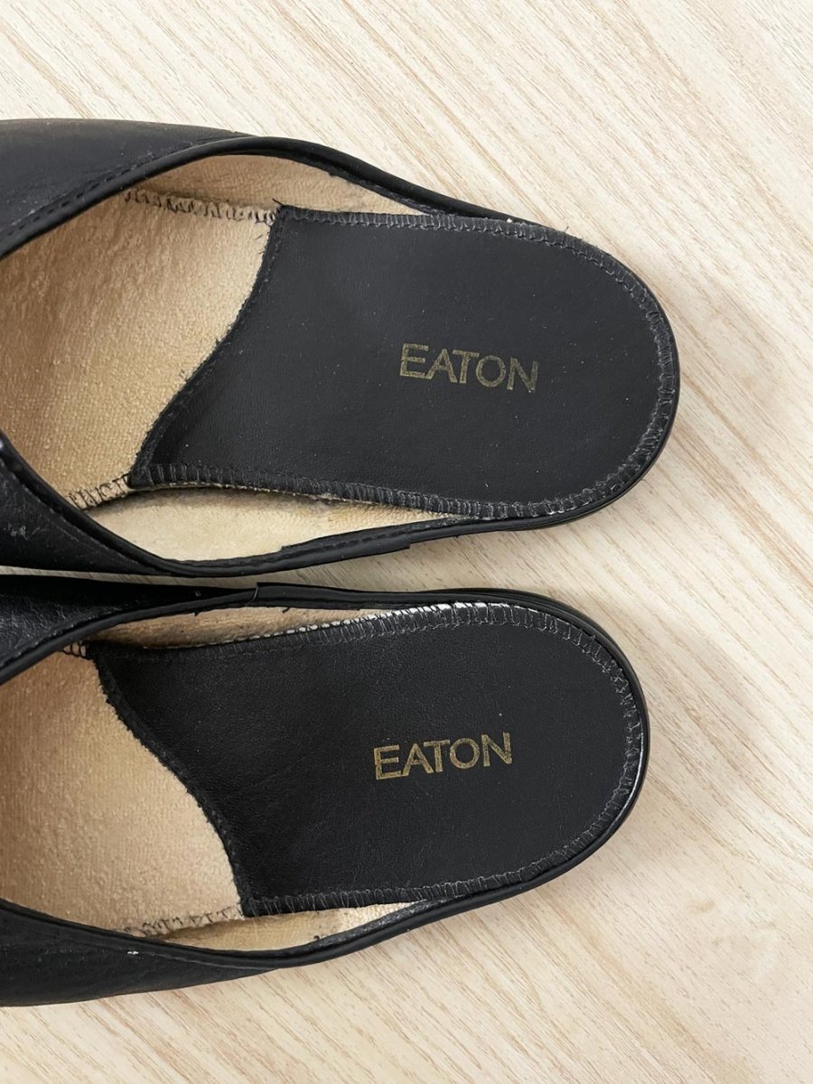 vintage eaton leather slipper - good market thrift store