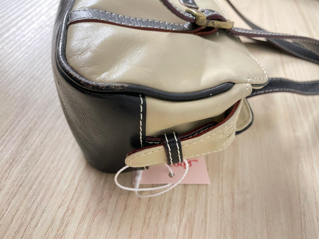y2k elisar leather mini baguette bag