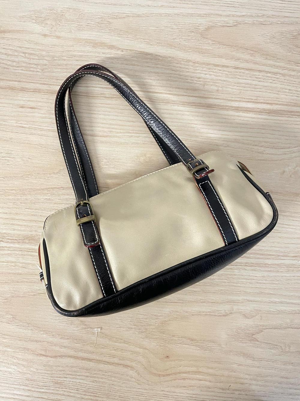 y2k elisar leather mini baguette bag
