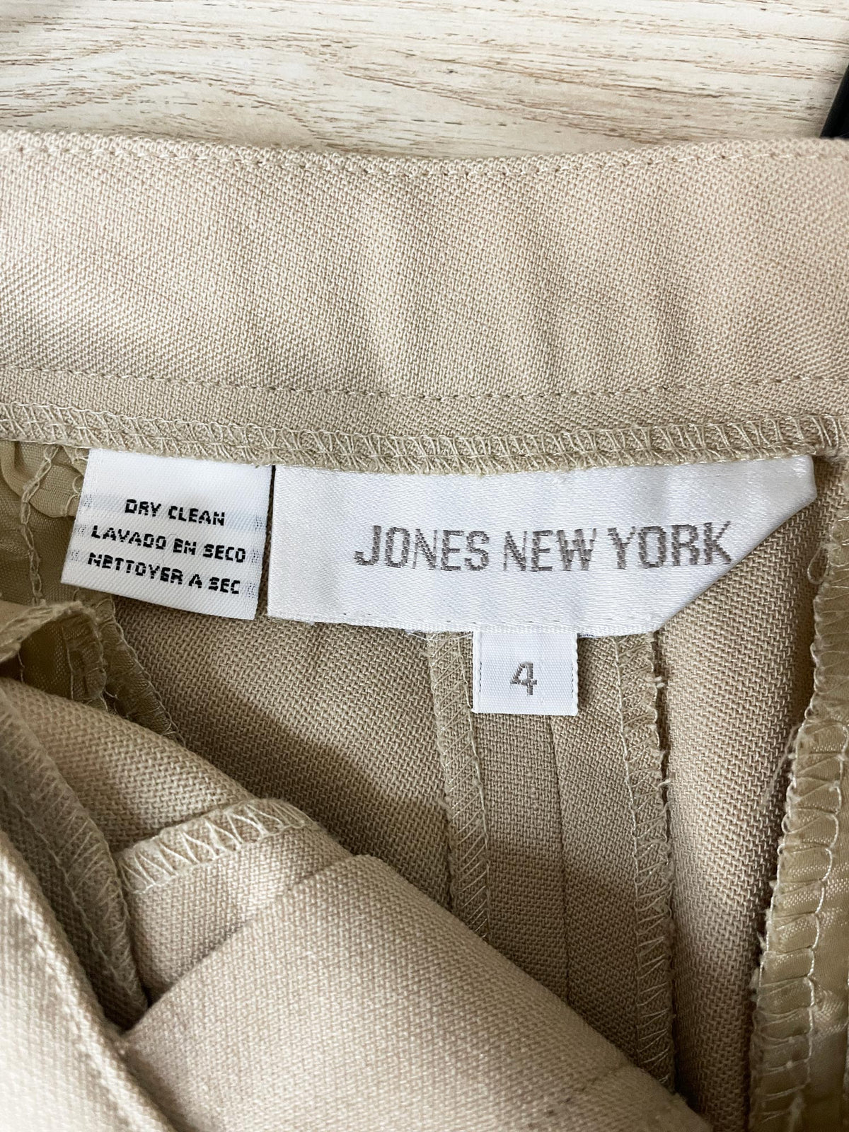 vintage jones new york wool pleated wide leg trouser