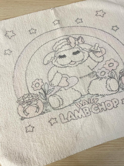 vintage made in usa southern terry baby lamb chop bath towel - good market thrift store