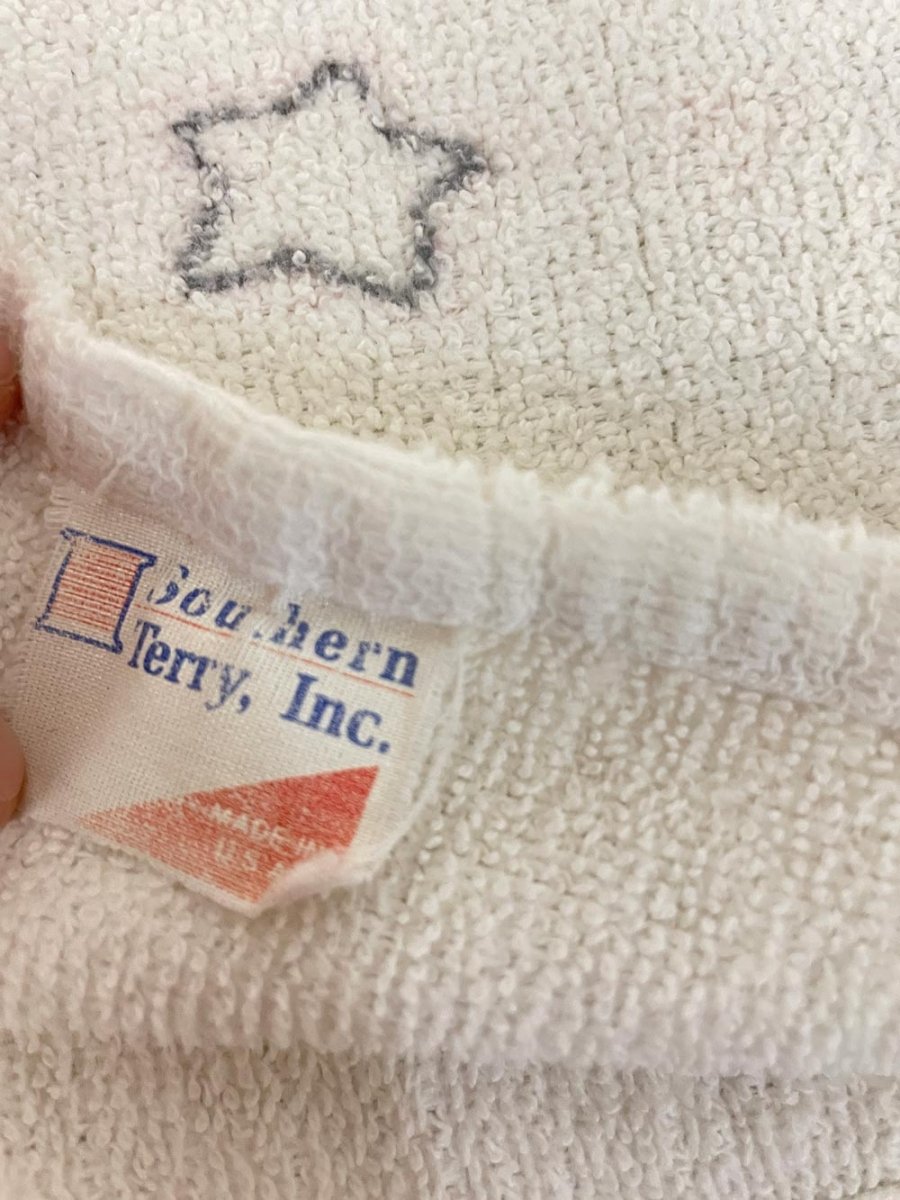 vintage made in usa southern terry baby lamb chop bath towel - good market thrift store
