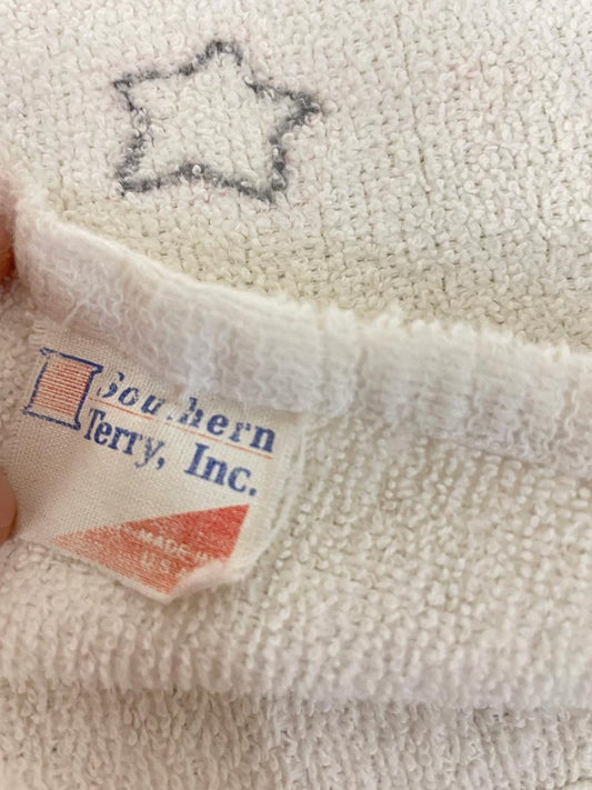 vintage made in usa southern terry baby lamb chop bath towel - good market thrift store