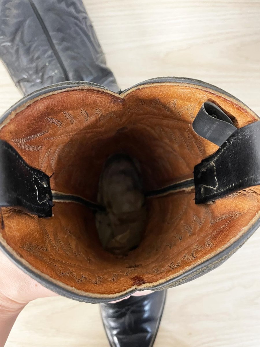 vintage goodyear welt leather cowboy boots - good market thrift store