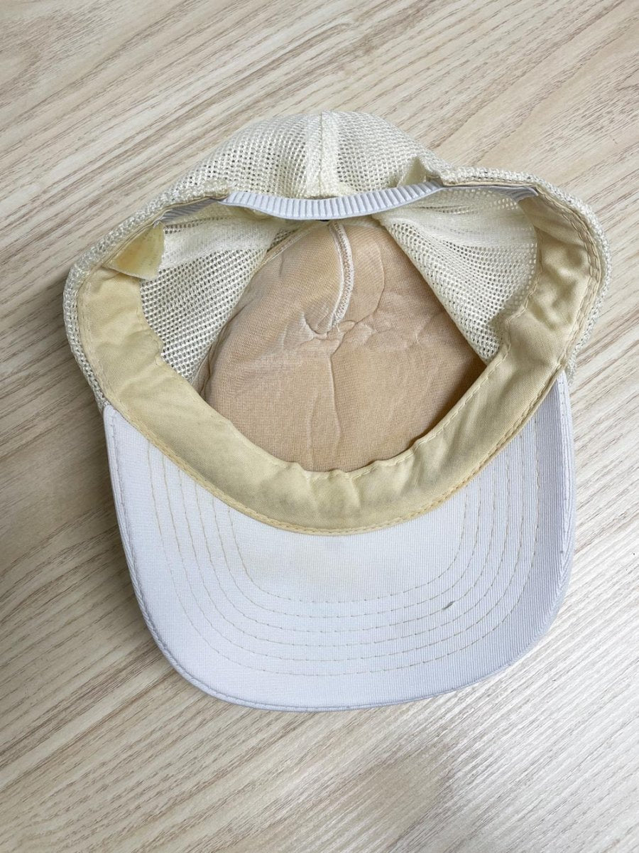 vintage 80s hawaii helicopter trucker hat | soar sunshine - good market thrift store