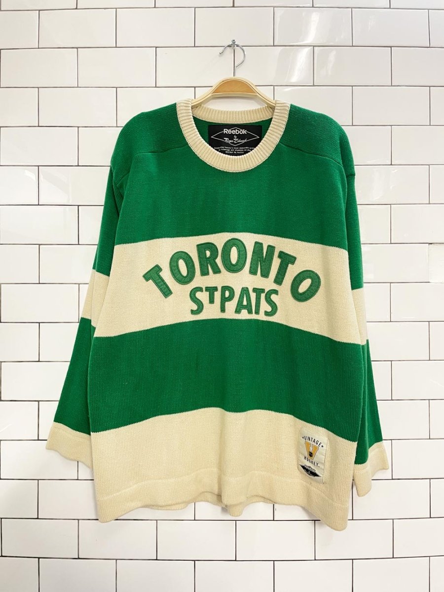 reebok x roger edwards nostalgic toronto st pats sweater - good market thrift store