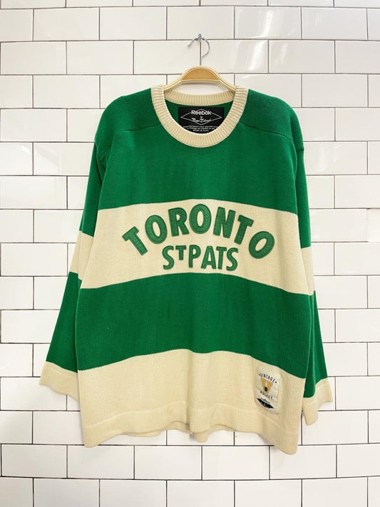 reebok x roger edwards nostalgic toronto st pats sweater - good market thrift store