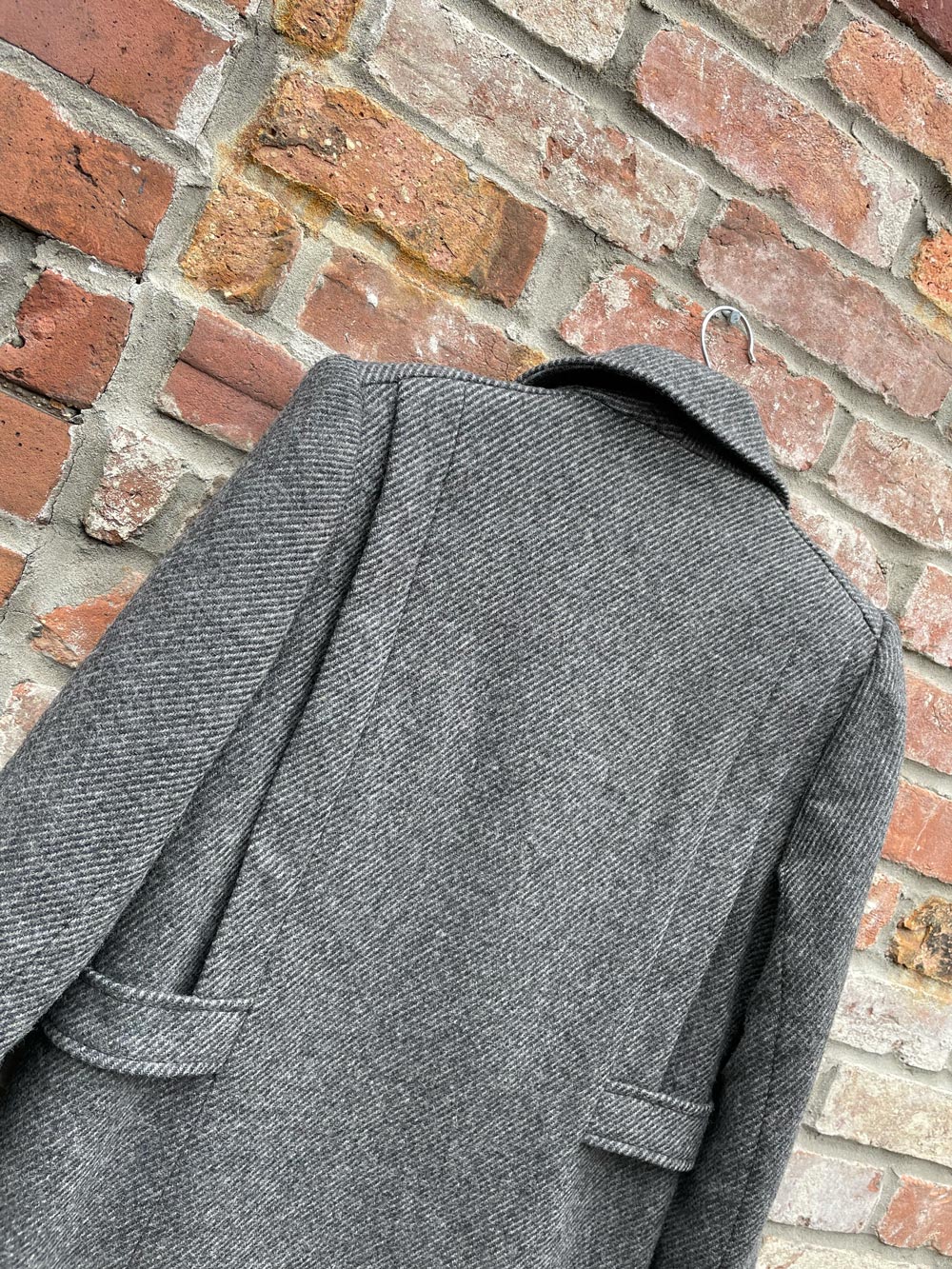 vintage alarna union made in usa long wool coat