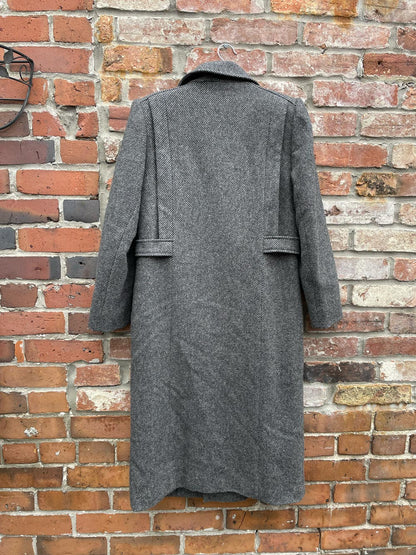 vintage alarna union made in usa long wool coat