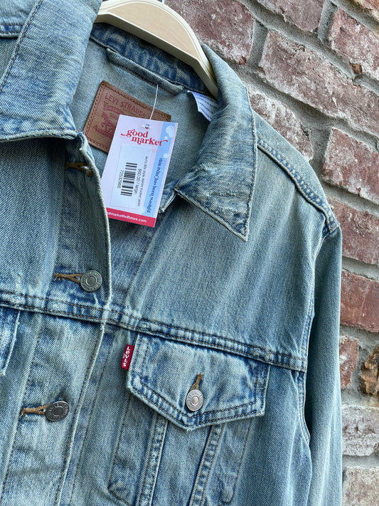 levi's 90s style denim trucker jacket