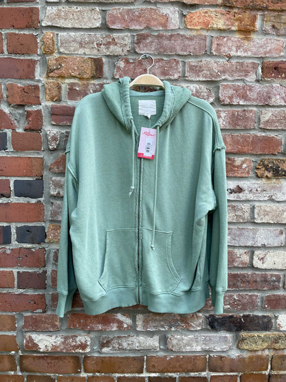 american eagle reverse weave full zip hoodie