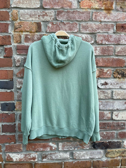 american eagle reverse weave full zip hoodie