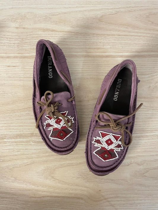 durango santa fe beaded leather moccasin shoes - good market thrift store