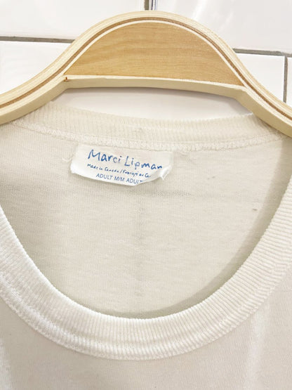 vintage 90s marci lipman x robert kitchen tennis graphic tee - good market thrift store