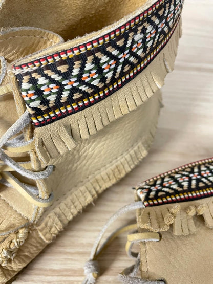 softmoc leather fringe boot moccasins - good market thrift store