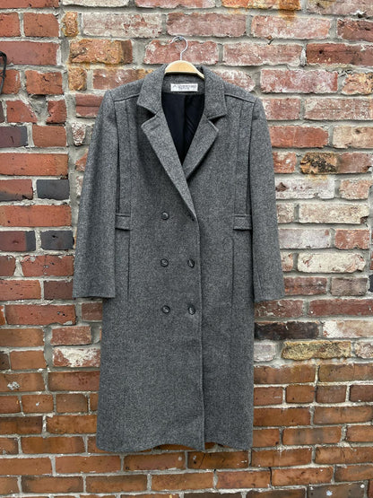vintage alarna union made in usa long wool coat