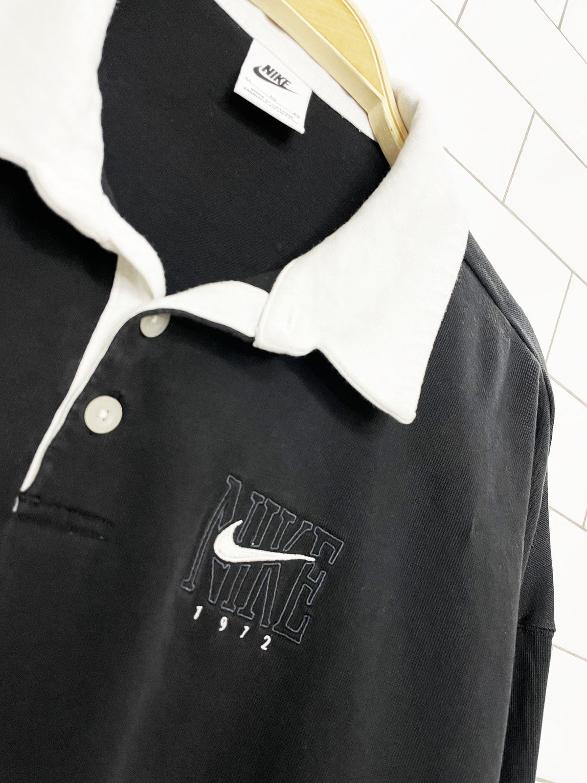 nike essentials oversized long sleeve polo