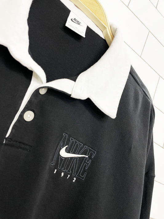 nike essentials oversized long sleeve polo