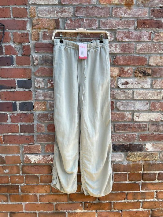 h&m linen-blend wide leg pants