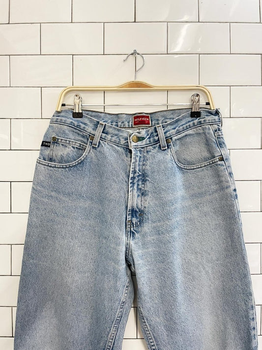 vintage 90s tommy hilfiger baggy tapered freedom jeans - good market thrift store