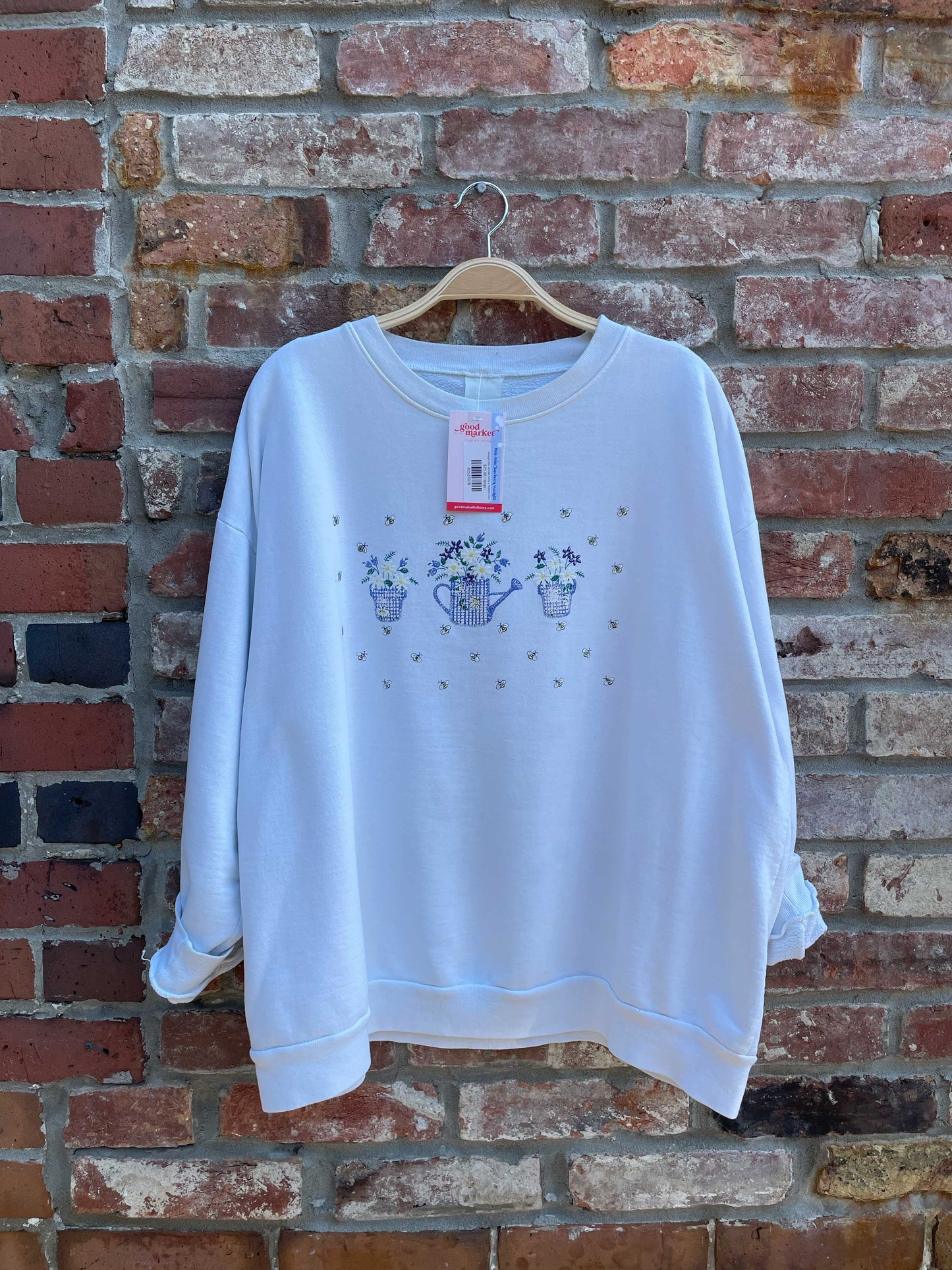 vintage 00s bumble bees + flowers crew