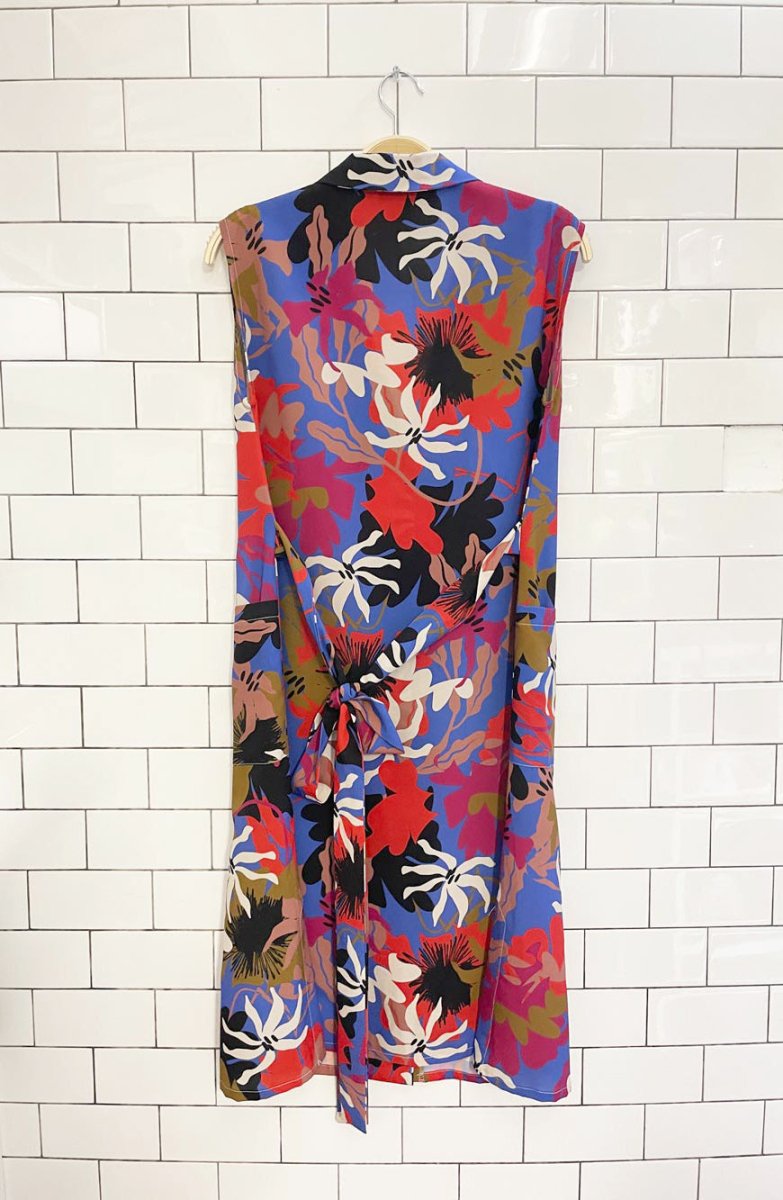 marigold MTL floral midi shirt dress - good market thrift store