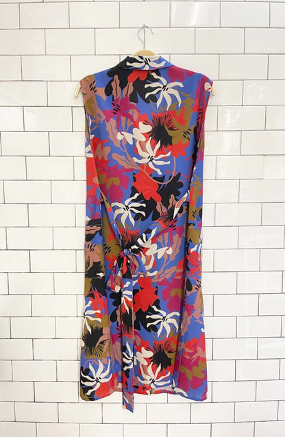 marigold MTL floral midi shirt dress - good market thrift store