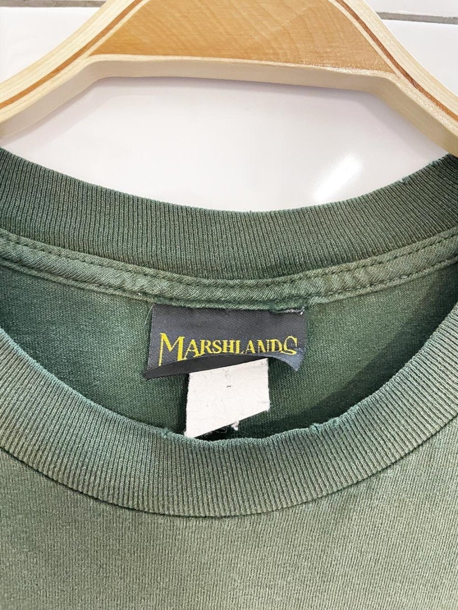 vintage 00s marshlands distressed fishing tee - good market thrift store