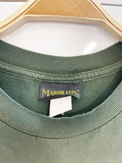 vintage 00s marshlands distressed fishing tee - good market thrift store