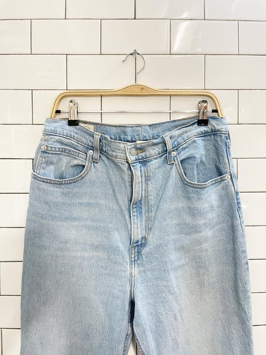 levi's 70s style high rise slim straight jeans - good market thrift store