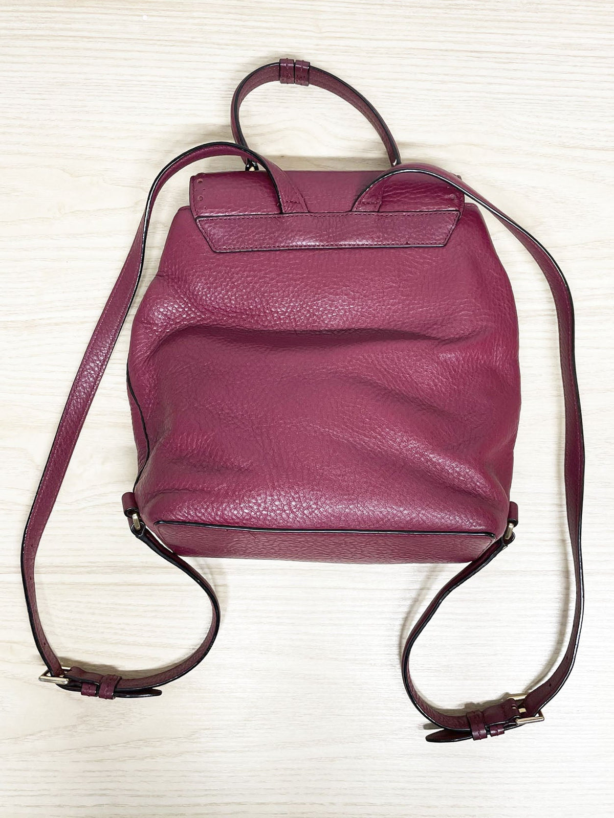 kate spade teba james street pebbled leather mini backpack