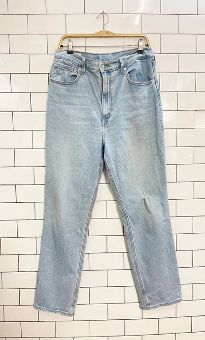 levi's 70s style high rise slim straight jeans - good market thrift store