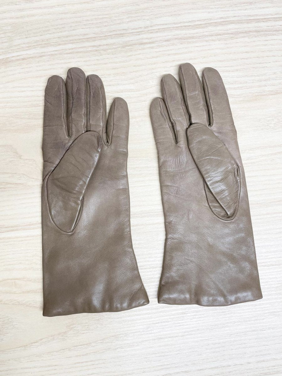 vintage lambskin leather gloves | wool - blend liner - good market thrift store