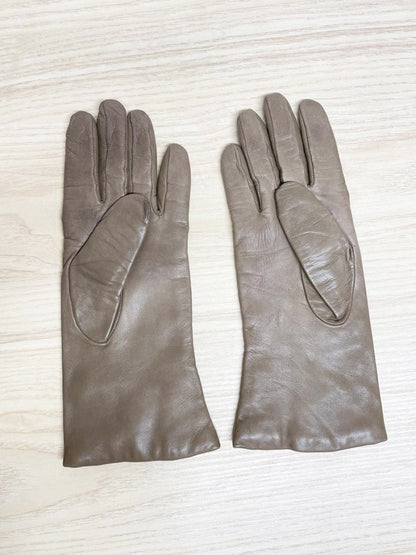vintage lambskin leather gloves | wool - blend liner - good market thrift store