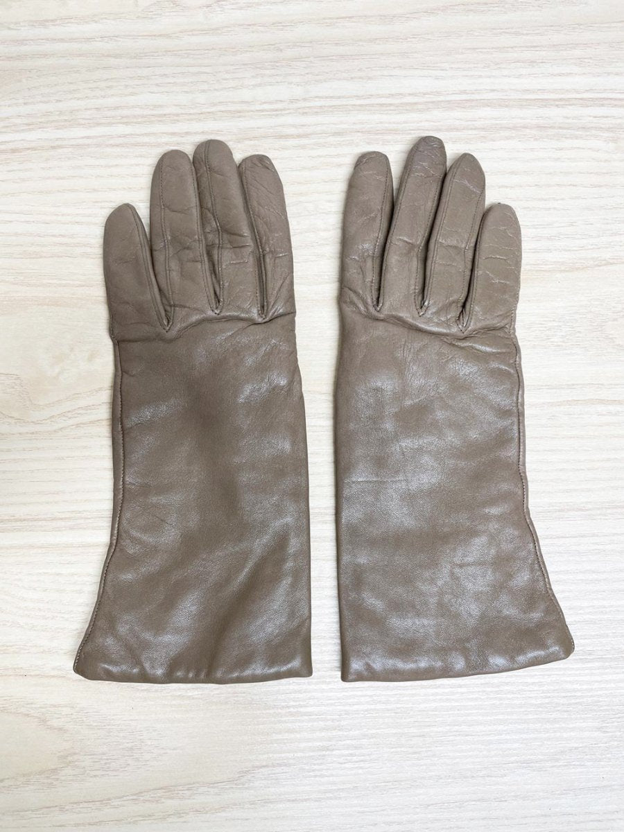 vintage lambskin leather gloves | wool - blend liner - good market thrift store