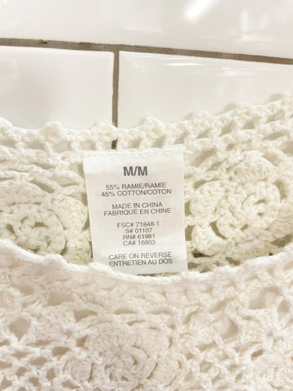 crochet drawstring waist tank - good market thrift store