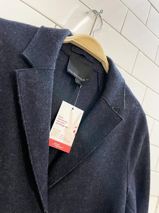 banana republic wool - blend spring jacket - good market thrift store