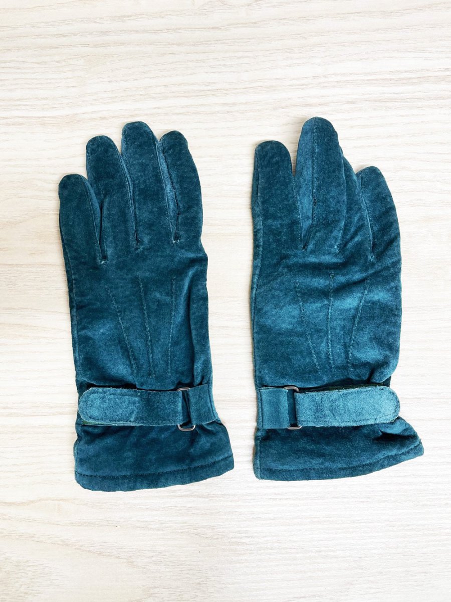 vintage suede driving gloves - good market thrift store