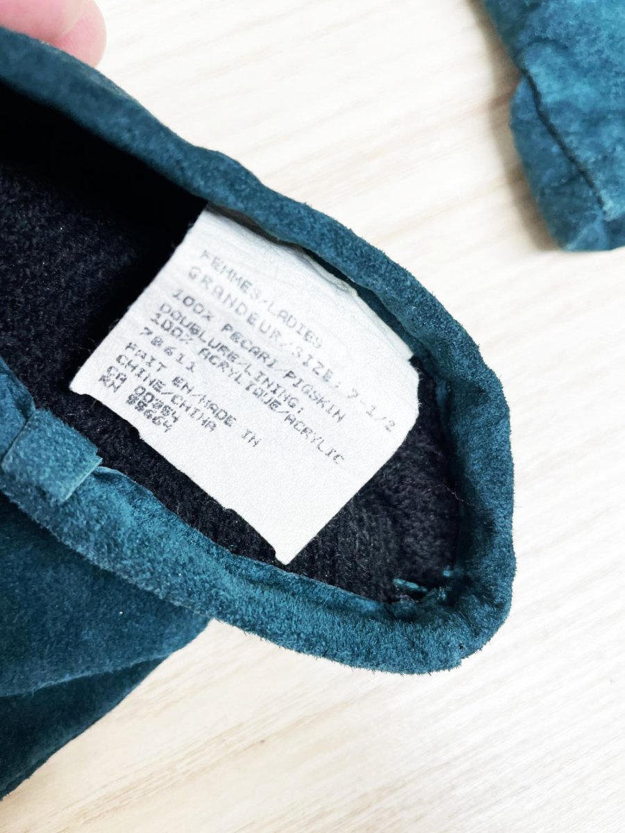 vintage suede driving gloves - good market thrift store