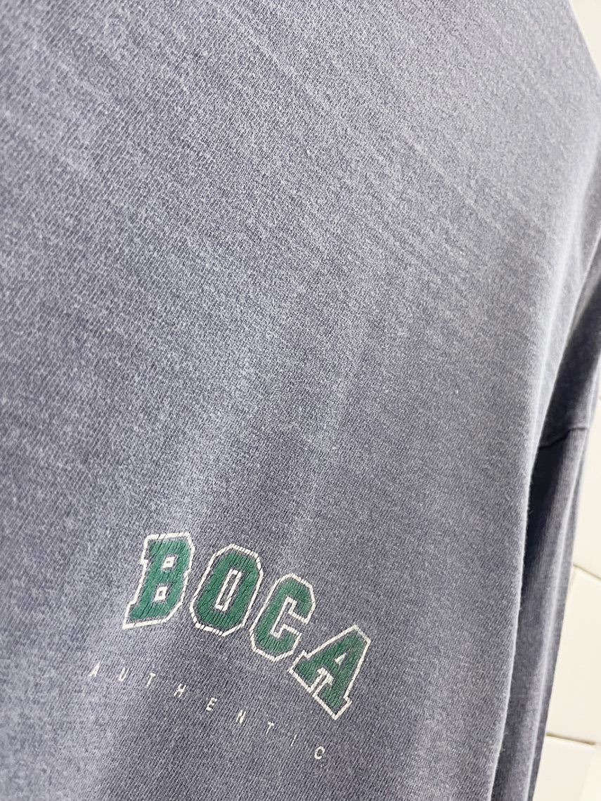 vintage 90s boca authentic perfectly faded logo long sleeve top - good market thrift store