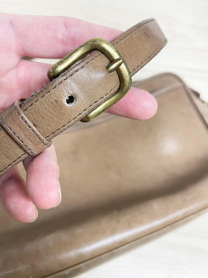 vintage 80s coach NYC swagger leather bag - good market thrift store