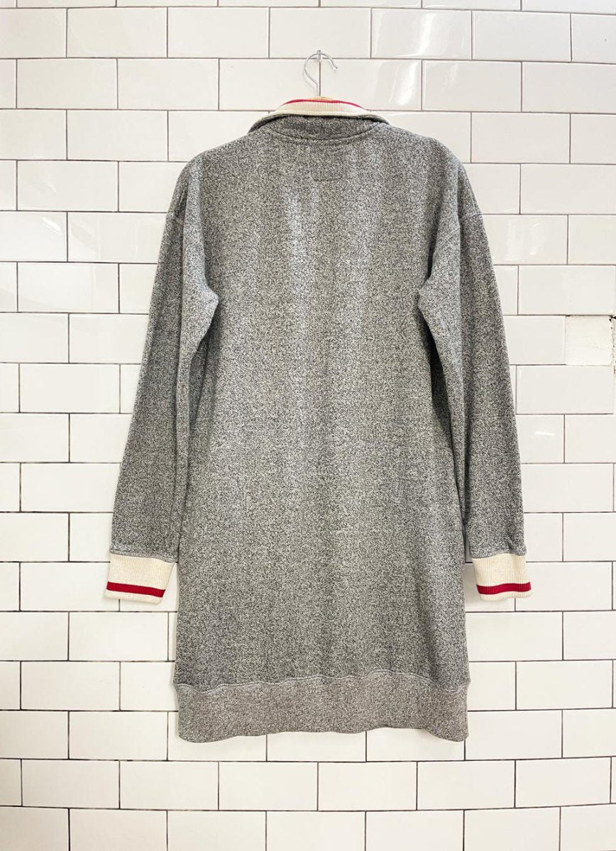 roots cabin 1/4 zip sweatshirt dress - good market thrift store