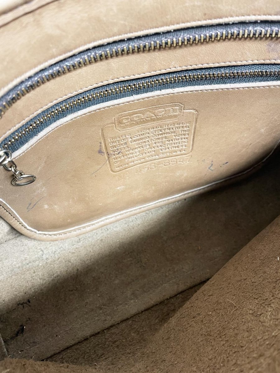 vintage 80s coach NYC swagger leather bag - good market thrift store