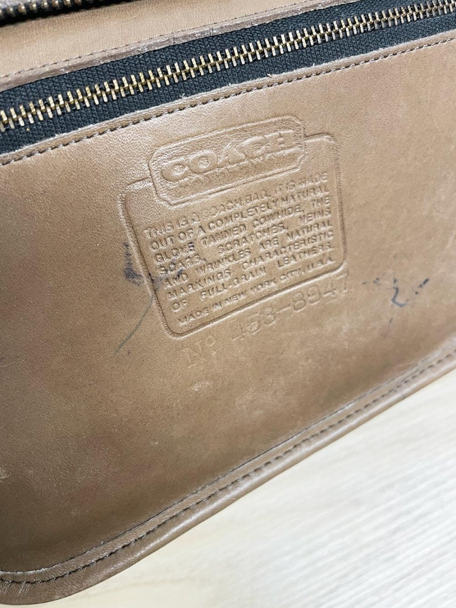 vintage 80s coach NYC swagger leather bag - good market thrift store