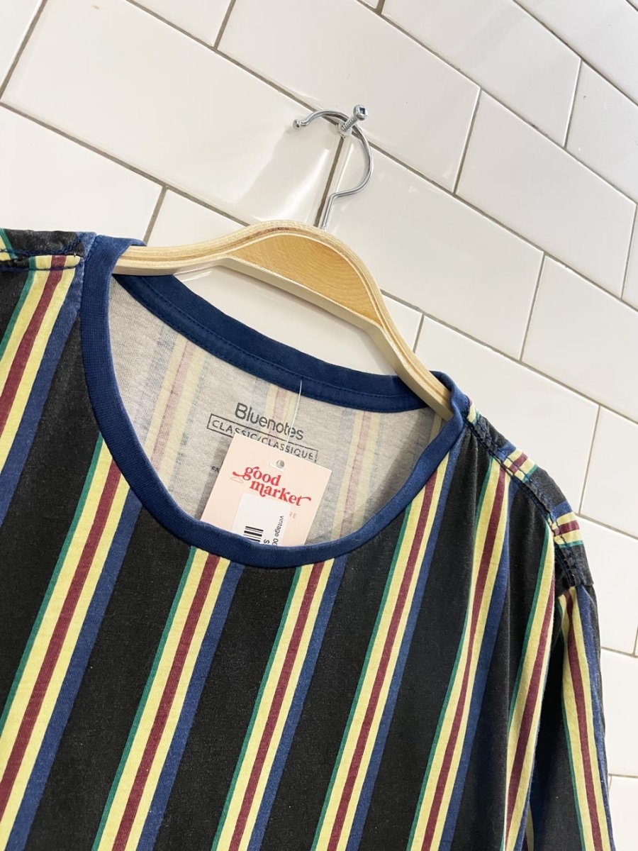 vintage 00s bluenotes striped tee - good market thrift store