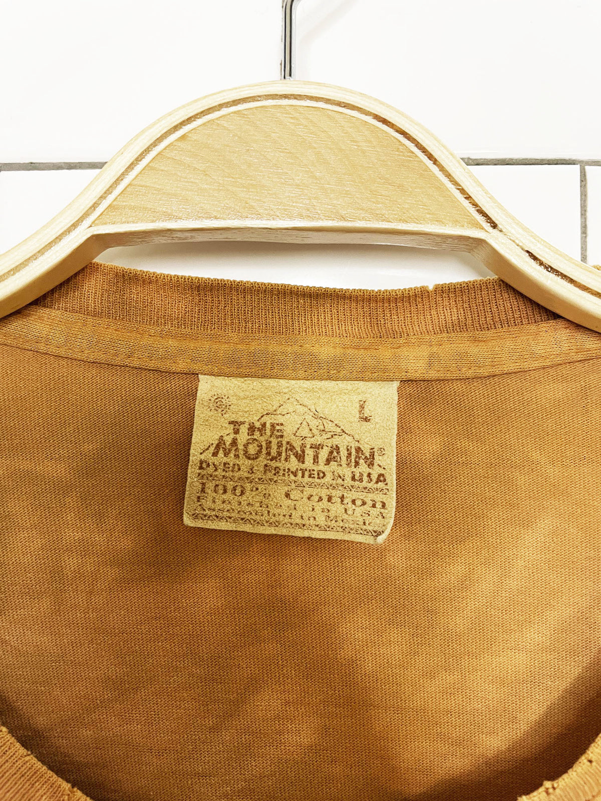 vintage 90s the mountain running horses tie dye tee