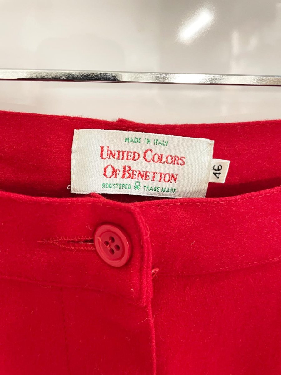 vintage united colors of benetton wool - blend trouser short | made in Italy - good market thrift store