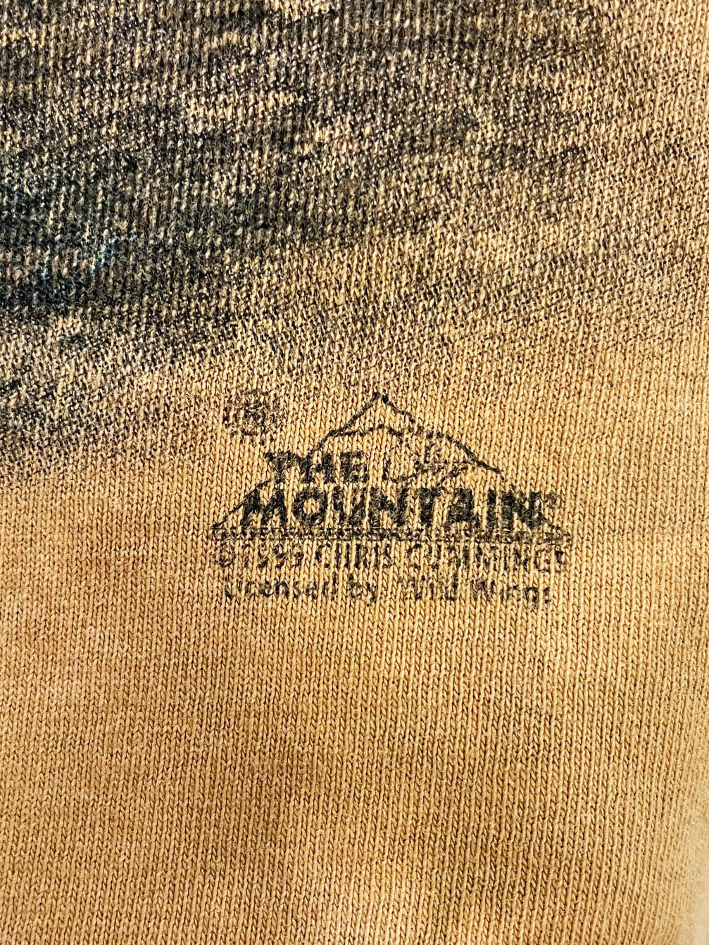 vintage 90s the mountain running horses tie dye tee